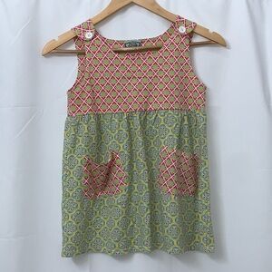 Girls Flit & Flitter Floral Sleeveless Boutique Top Size 10 EUC